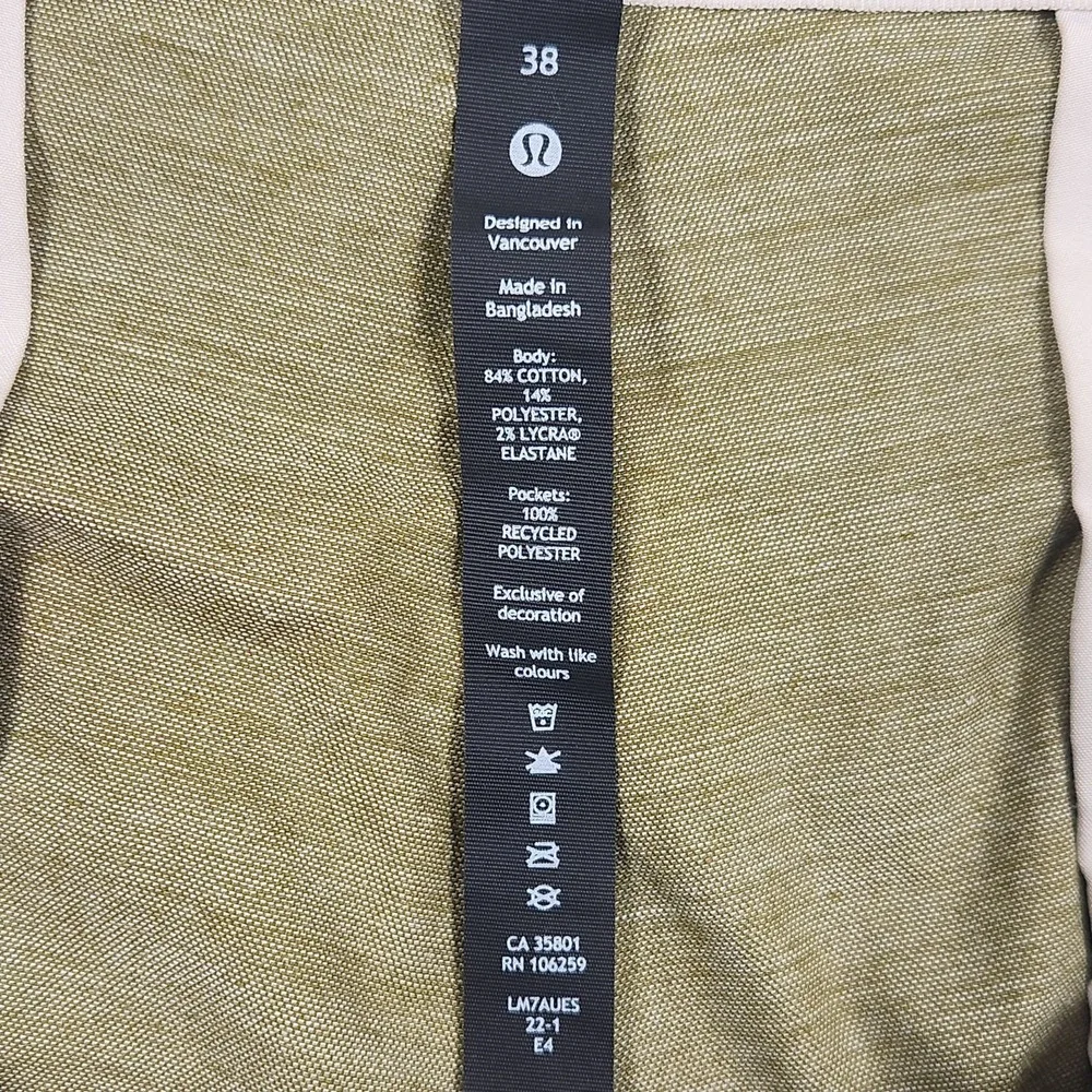 Lululemon Commission Short Mens 38 Juniper‎ Green Classic-Fit 9